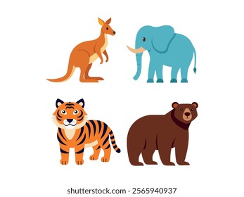 Bundle of Animals vector illusteation