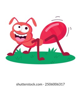 Bundle of Ant Mascot Flat Stickers 

