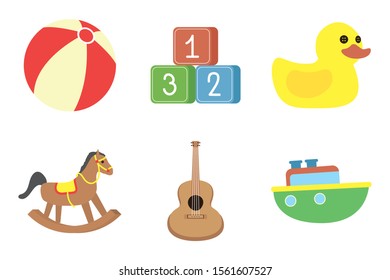 bundle of baby toys set icons vector illustration design