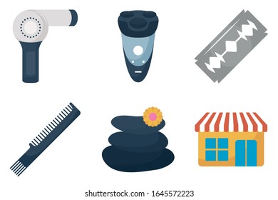 Bundle von Frischwerksset-Symbolen Vektorillustration-Design
