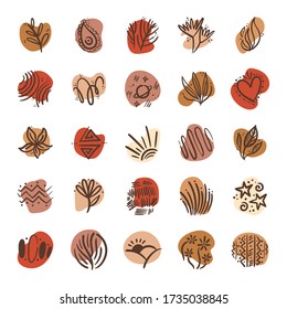 bundle of boho set icons vector illustration design