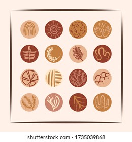 bundle of boho set icons vector illustration design