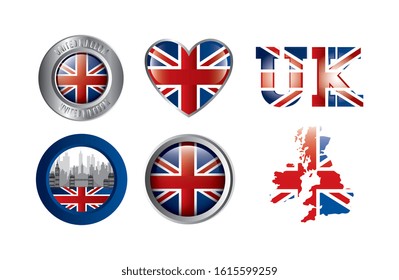 bundle of britain culture icons vector illustration design