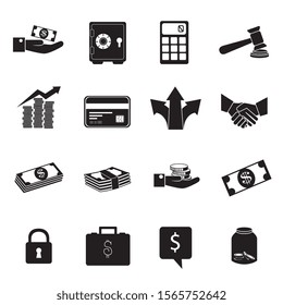 bundle of business set icons vector illustration design