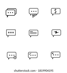 Bundle chat icon design for web