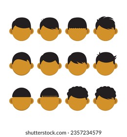 Caras para niños con personajes de peluquería
