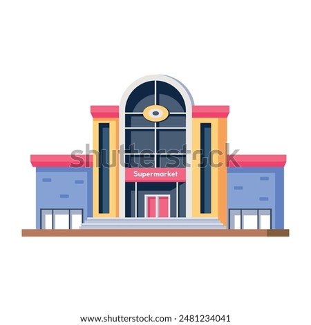 Bundle of Commercial Centers Isometric Icons 


