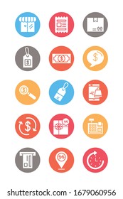 bundle of commercial set icons vector illustration design