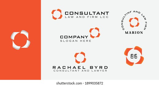 bundle consultant logo concept design with retro, vintage, modern and simple styles for company, corporate, business, media and medical. Rachael Byrd logo design concept. 