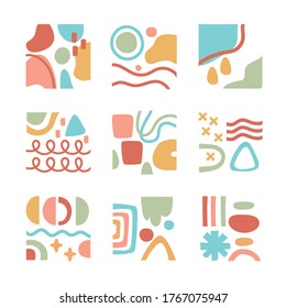 bundle of contemporary arts works set icons vector illustration design