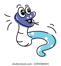 Bundle of Creepy Snakes Hand Drawn Icons 

