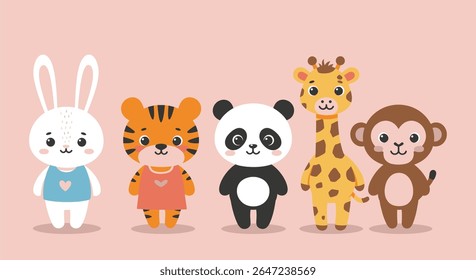 Bundle Cute Cartoon Animals Friends