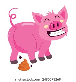 Bundle of Cute Hog Flat Stickers 

