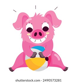 Bundle of Cute Hog Flat Stickers 

