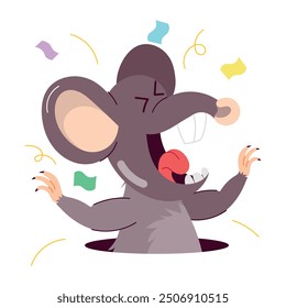 Bundle of  Cute Mouse Flat Stickers 

