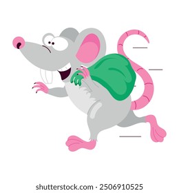 Bundle of  Cute Mouse Flat Stickers 

