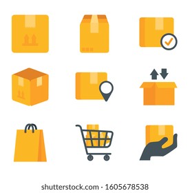 bundle of delivery service icons vector illustration design