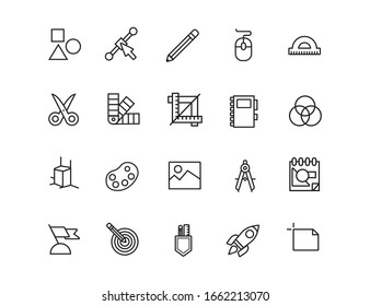 bundle of designer set icons vector illustration design