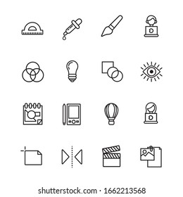 bundle of designer set icons vector illustration design