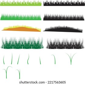 bundle of different types of grass
