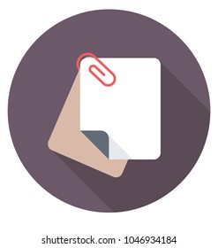 
A bundle of documents pinned paper clip concept of attachment
