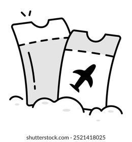 Pacote de ícones de viagem estilo Doodle 

