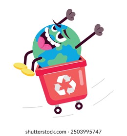 Paquete de pegatinas planas respetuosas del medio ambiente 

