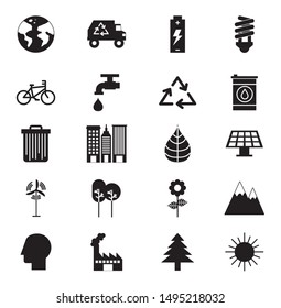 bundle of eco friendly set icons vector illustration design