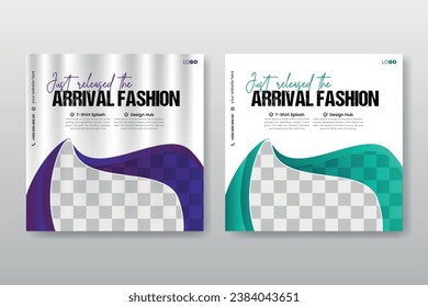Bundle of editable Modern Social Media Post Feed Banner Templates for Sale and Discount Promotions
