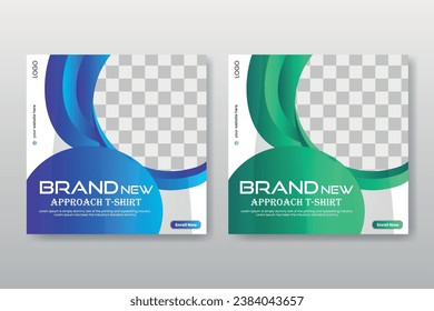 Bundle of editable Modern Social Media Post Feed Banner Templates for Sale and Discount Promotions