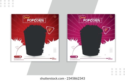 Bundle of editable square banner template. Food banner with black, orange and green color background. Flat design vector with photo collage. Usable for social media, story and web internet ads.Digital