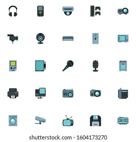 bundle of electronics devices icons vector illustration design