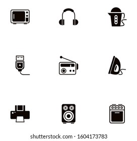 bundle of electronics devices icons vector illustration design