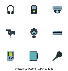 bundle of electronics devices icons vector illustration design