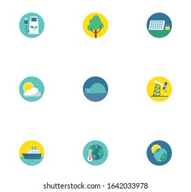 bundle of environment set icons vector illustration design