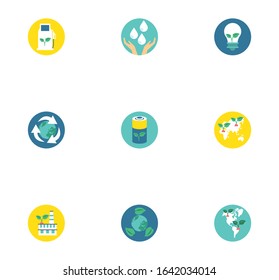 bundle of environment set icons vector illustration design