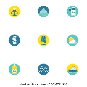 bundle of environment set icons vector illustration design