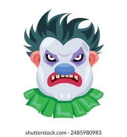 Bundle of Evil Face Flat Vectors 

