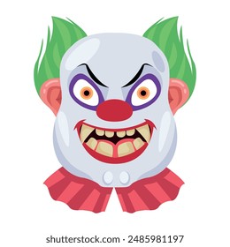 Bundle of Evil Face Flat Vectors 

