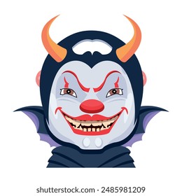 Bundle of Evil Face Flat Vectors 

