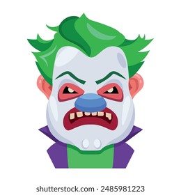 Bundle of Evil Face Flat Vectors 

