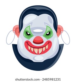 Bundle of Evil Face Flat Vectors 

