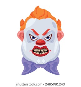 Bundle of Evil Face Flat Vectors 

