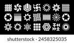 Bundle of flat modern abstract logo design