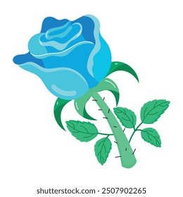Paquete de pegatinas de flores florecientes de estilo plano 

