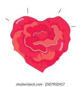 Bundle of Flat Style Blooming Flowers Stickers 

