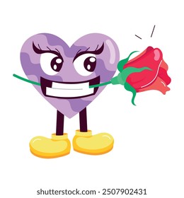 Paquete de pegatinas de flores florecientes de estilo plano 

