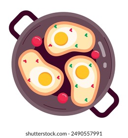 Bundle of Food Items Flat Stickers 


