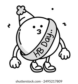 Bundle of Funny Cartoons Doodle Icons 

