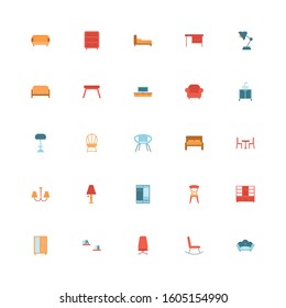 bundle of furniture set icons vector illustration design